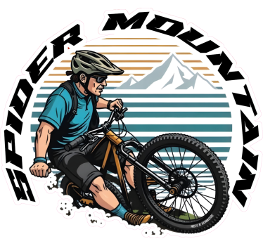 Calca para bicicleta montaña araña - TenVinilo
