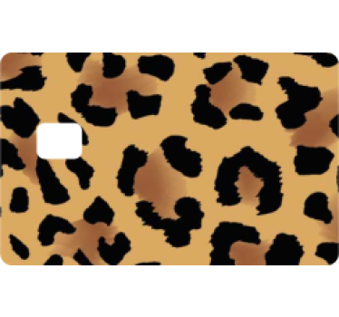 Sticker para tarjeta estampado de pantera - TenVinilo