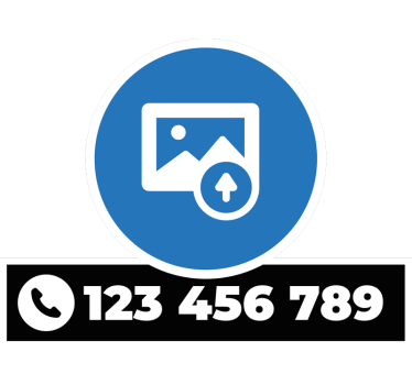 Calca para auto logotipo y número de teléfono personalizados - TenVinilo