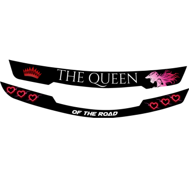 Calca para bicicleta la visera de la reina - TenVinilo