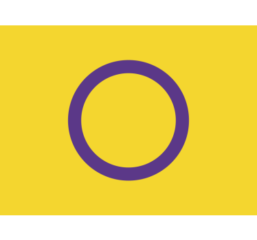 Calca para auto bandera intersexual - TenVinilo