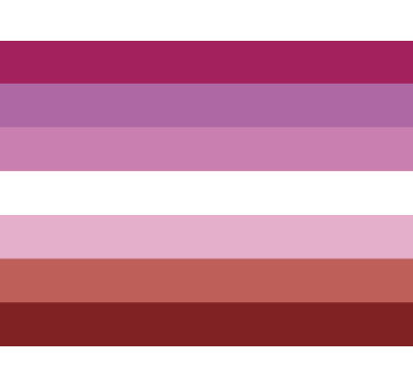 Calca para auto bandera lesbiana - TenVinilo