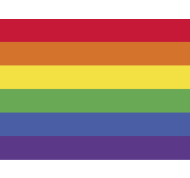 Calca para auto bandera lgbtq - TenVinilo