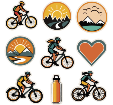 Calca para bicicleta conjunto de ciclismo aleatorio - TenVinilo