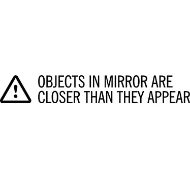 Vinilo espejos closer than they appear - TenVinilo