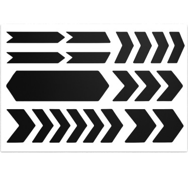 Calca para bicicleta diseño de flechas - TenVinilo
