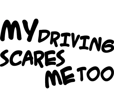 Vinilo para coche my driving - TenVinilo