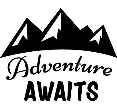 Pegatinas para coche adventure awaits - TenVinilo