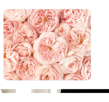 Vinilo touchpad rosas rosadas florecientes - TenVinilo