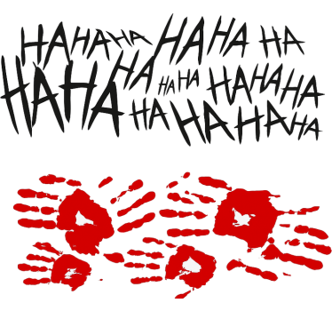 Calca para auto gráfico lateral estilo joker - TenVinilo