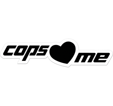 Calca para auto policías me quieren - TenVinilo
