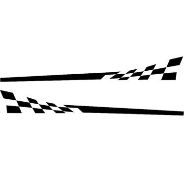 Calca para auto franjas laterales de carrera - TenVinilo