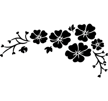 Calca para auto flor de cerezo negro - TenVinilo