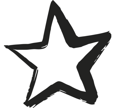 Calca para bicicleta estrella pintada a mano - TenVinilo
