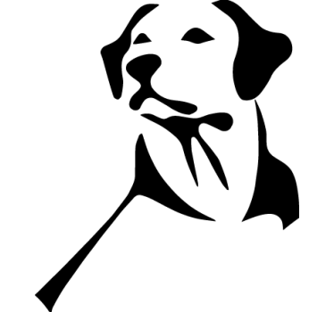 Pegatina para coche Labrador Retriever - TenVinilo