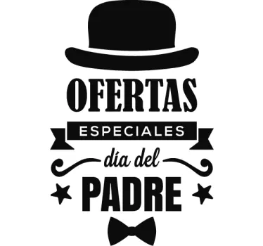 Vinilo para escaparate Día del Padre - TenVinilo