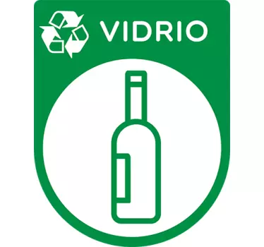 Pegatinas reciclaje vidrio - TenVinilo