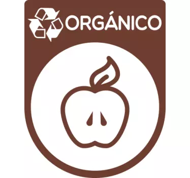 Pegatinas reciclaje orgánico - TenVinilo