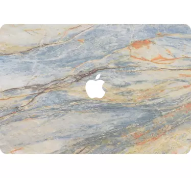Vinilo decorativo de mármol macbook - TenVinilo