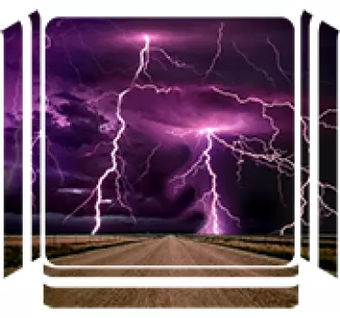 Pegatina para PS4 tormenta rayos - TenVinilo