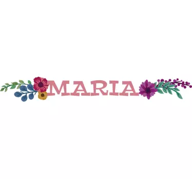 Pegatina para bicicleta flores - TenVinilo