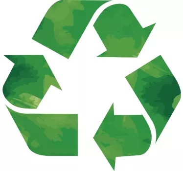 Vinilo decorativo símbolo reciclaje - TenVinilo