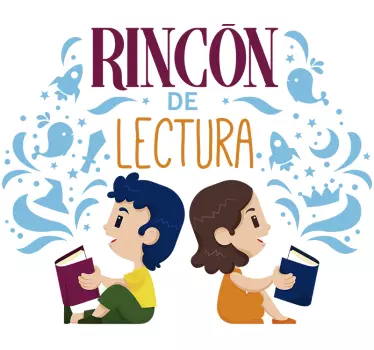 Vinilo escolar rincón de lectura - TenVinilo