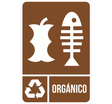Adhesivos reciclaje orgánico - TenVinilo
