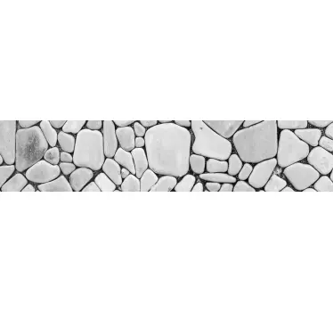 Vinilo para escalera textura piedras - TenVinilo