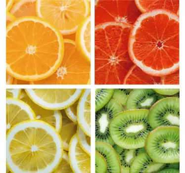 Azulejos adhesivos Frutas Cítricas - TenVinilo