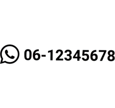 Calca para auto número de teléfono personalizado - TenVinilo