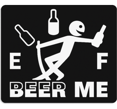 Calca para auto cerveza por favor - TenVinilo
