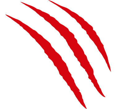 Calca para auto marcas de arañazos rojas - TenVinilo