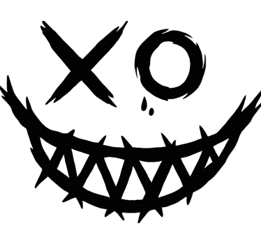 Calca para auto sonrisa espeluznante del joker - TenVinilo