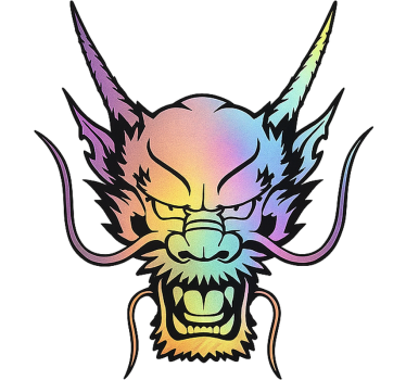 Calca para auto diseño multicolor - TenVinilo