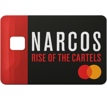 Sticker para tarjeta narcos envoltura mastercard - TenVinilo