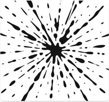 Calca para auto diseño de pintura salpicada - TenVinilo