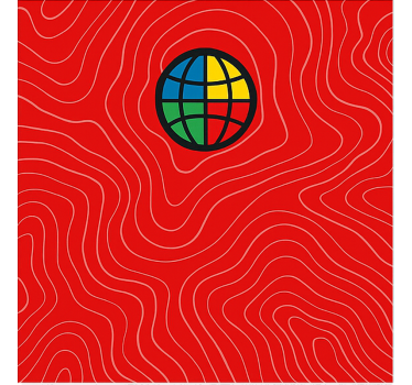 Calca para bicicleta topografía del mundo - TenVinilo
