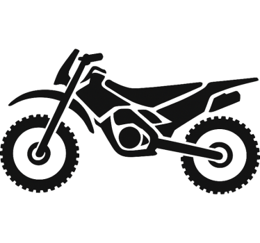 Vinilo de moto línea pura enduro - TenVinilo