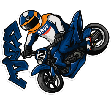 Vinilo de moto spray callejero - TenVinilo