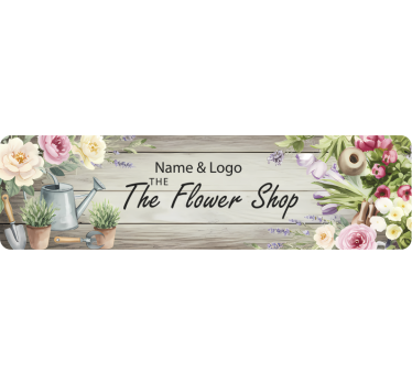 Calca para auto tienda de flores y logotipo - TenVinilo
