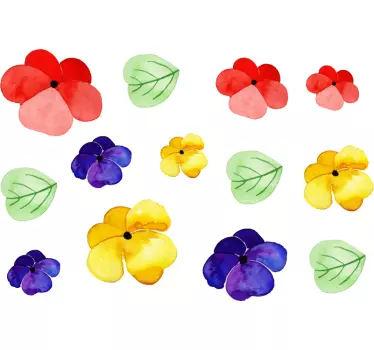 Vinilo decorativo para bicicleta de flores - TenVinilo