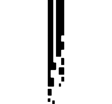 Calca para auto franja de carreras pixelada - TenVinilo