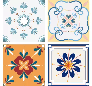 Vinilo de azulejo adhesivo multicolor - TenVinilo