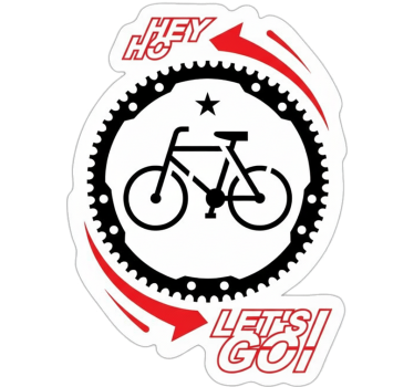 Calca para bicicleta diseño let's go - TenVinilo