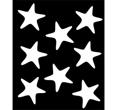 Vinilo mampara estrellas de mar - TenVinilo