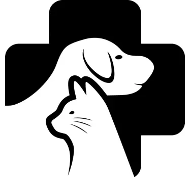 Pegatina perro aparador veterinario - TenVinilo