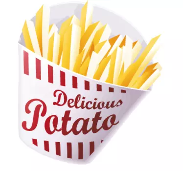 Vinilo decorativo bolsa patatas fritas - TenVinilo