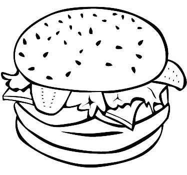 Vinilo decorativo hamburguesa - TenVinilo