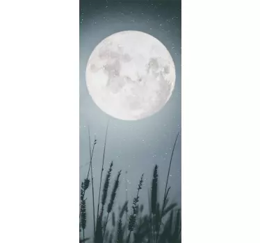 Vinilo para refrigerador de luna llena - TenVinilo